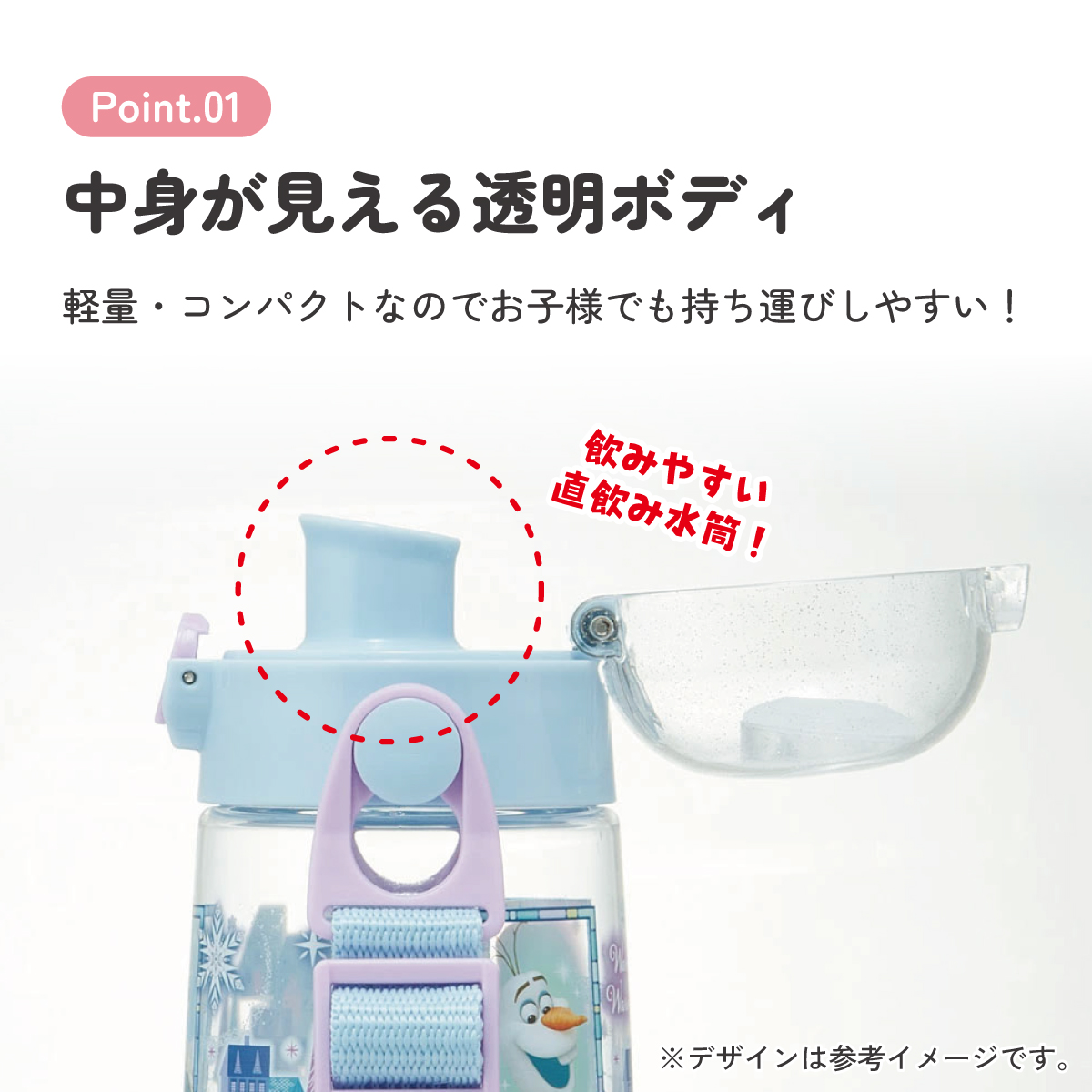 ワンプッシュダイレクトボトル 480ml アナと雪の女王23/PDDR5_4973307604522