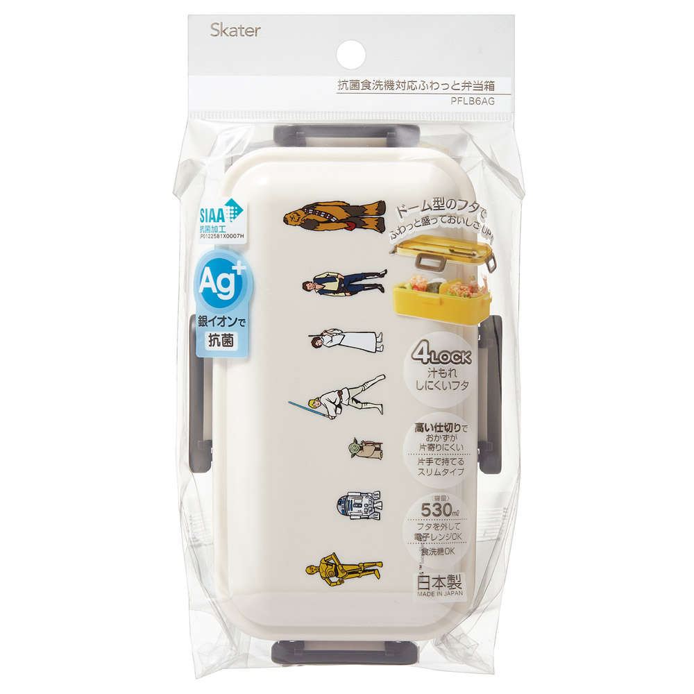 おかずがつぶれにくい 抗菌ふわっと弁当箱 1段/530ml STARWARS 反乱モチーフ/PFLB6AG_4973307711961