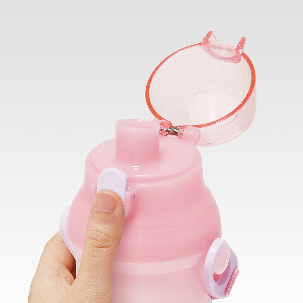 スケーター 水筒 キッズ ワンタッチ プラスチック 直飲み ボトル 子供 かわいい 480ml skater PSB5SAN ギャビーのドールハウス 26年 ギャビー 女の子 女子