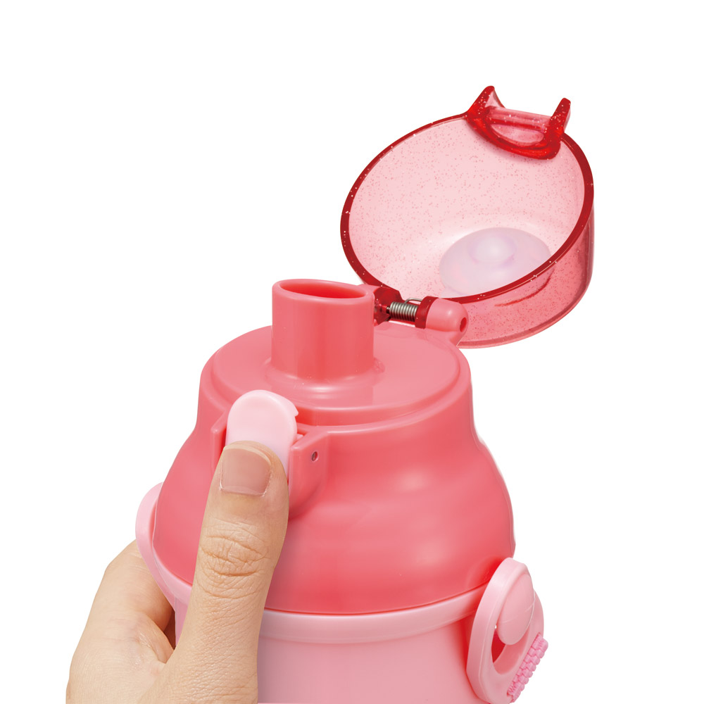 子供用 直飲み プラスチック 水筒 480ml ハローキティ ファンシー柄／PSB5SAN_4973307720659