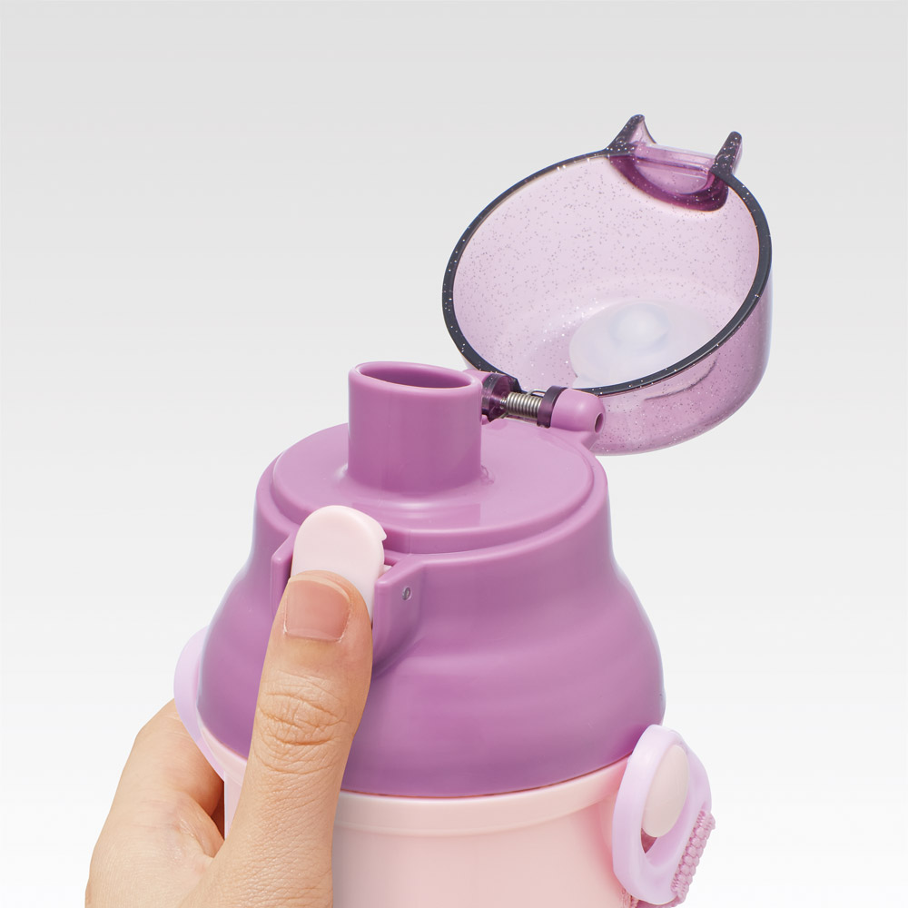 スケーター 水筒 直飲み 大容量 480ml ワンタッチ プラスチック 食洗機対応 キッズ 幼児 skater PSB5SAN 塔の上の ラプンツェル ディズニー 女の子 女性【ショルダー ベルト 子供 こども 子ども 子供用 小学生 小学校】