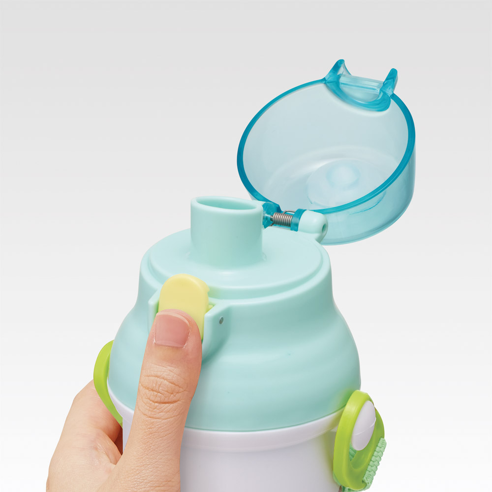 スケーター 水筒 直飲み 大容量 480ml ワンタッチ プラスチック 食洗機対応 キッズ 幼児 skater PSB5SAN はらぺこあおむし フルーツパターン はらぺこ【ショルダー ベルト 子供 こども 子ども 子供用 小学生 小学校】