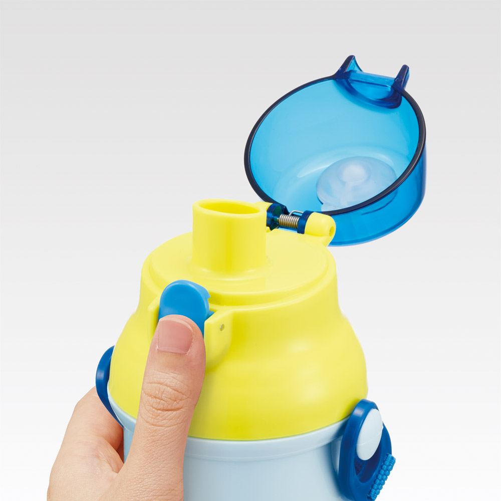 スケーター 水筒 直飲み 大容量 480ml ワンタッチ プラスチック 食洗機対応 キッズ 幼児 skater PSB5SAN あつまれ!プラレールズ グッズ タカラトミー【ショルダー ベルト 子供 こども 子ども 子供用 小学生 小学校】