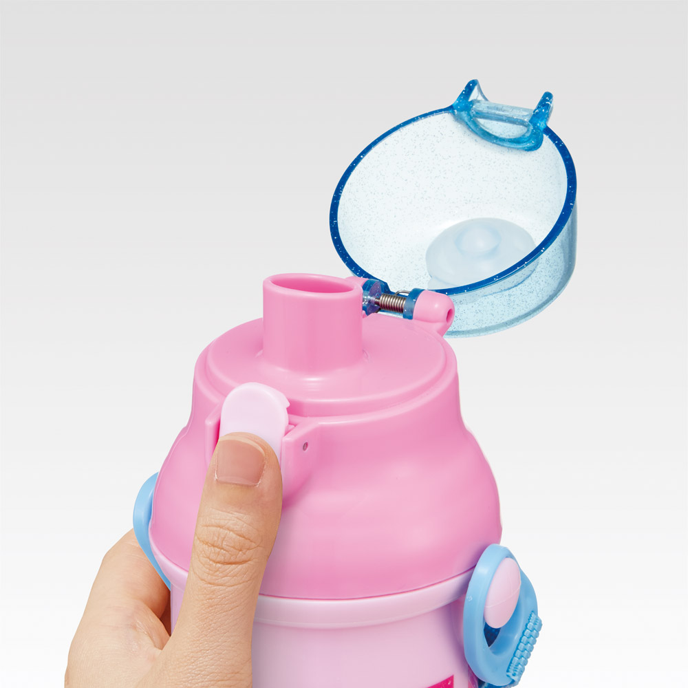 スケーター 水筒 直飲み 大容量 480ml ワンタッチ プラスチック 食洗機対応 キッズ 幼児 skater PSB5SAN ティニピン シークレット キャッチ!ティニピン グッズ【ショルダー ベルト 子供 こども 子ども 子供用 小学生 小学校】