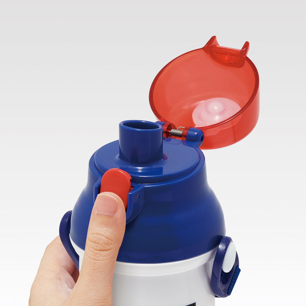 スケーター 水筒 直飲み 大容量 480ml ワンタッチ プラスチック 食洗機対応 キッズ 幼児 skater PSB5SAN ザ・スーパーマリオギャラクシー・ムービー マリオ 映画【ショルダー ベルト 子供 子ども 子供用 小学生】