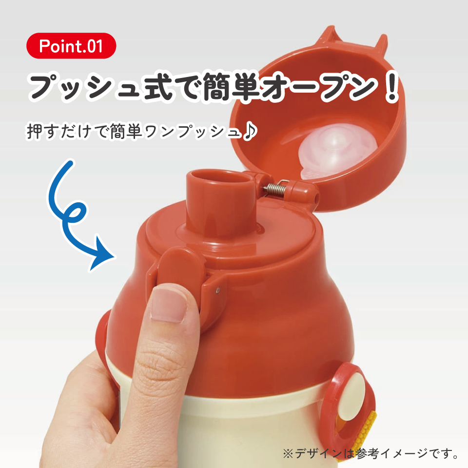 子供用 直飲み プラスチック 水筒 480ml となりのトトロ(メイ)/PSB5SANAG_4973307633430