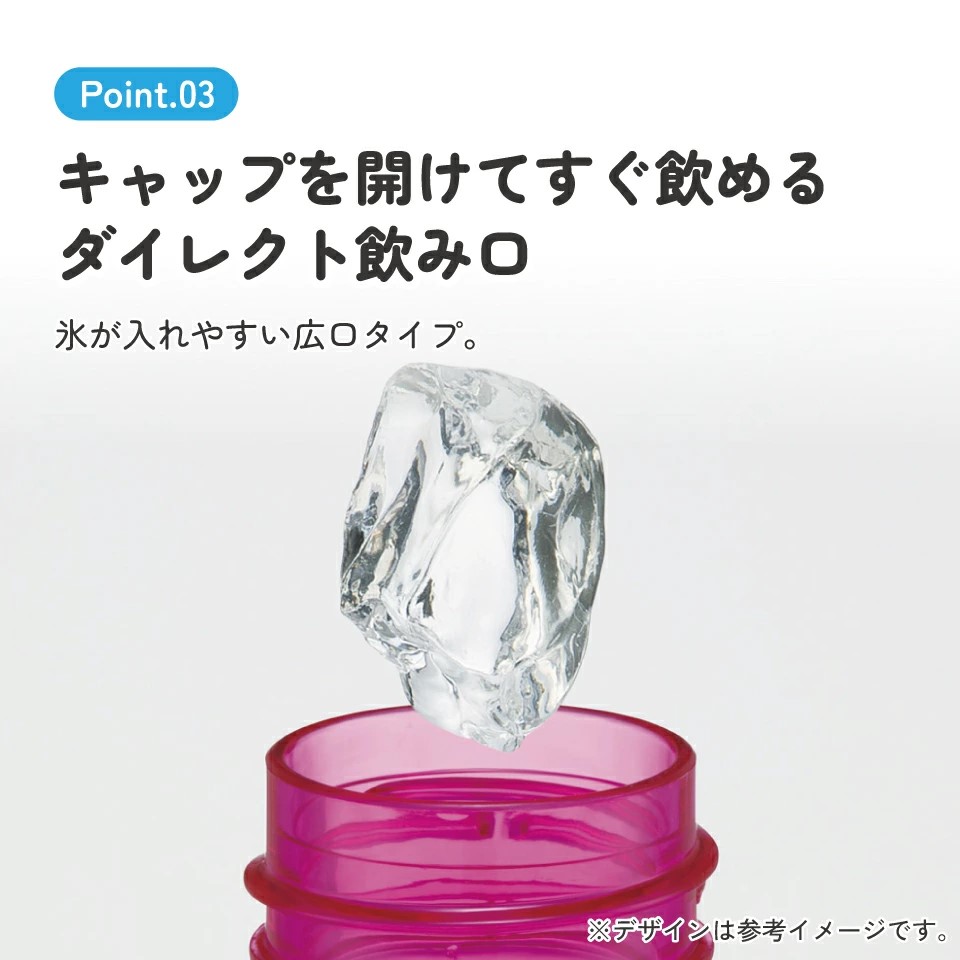 スケーター 水筒 500ml ミニ サイズ プラスチック 大人 直飲み 軽量 かわいい 透明 skater PTY5 Care Bears ケアベア くま カラフル キャラクター
