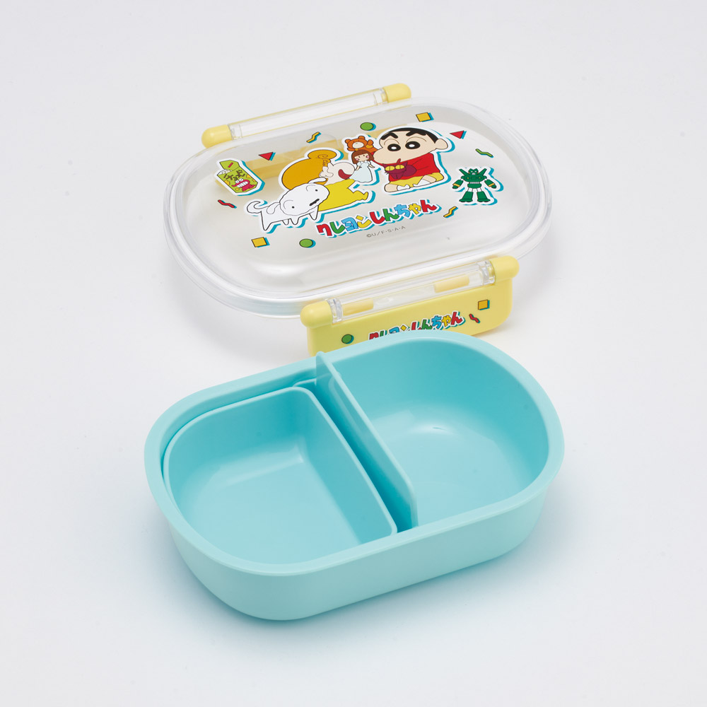 スケーター お弁当箱 子供 360ml 日本製 食洗機対応おかずがつぶれにくいドーム型ふた skater QAF2BA クレヨンしんちゃん 26年 クレしん 男の子 女の子【キャラクター 1段 ランチボックス 丸型 可愛い 幼稚園 キッズ】