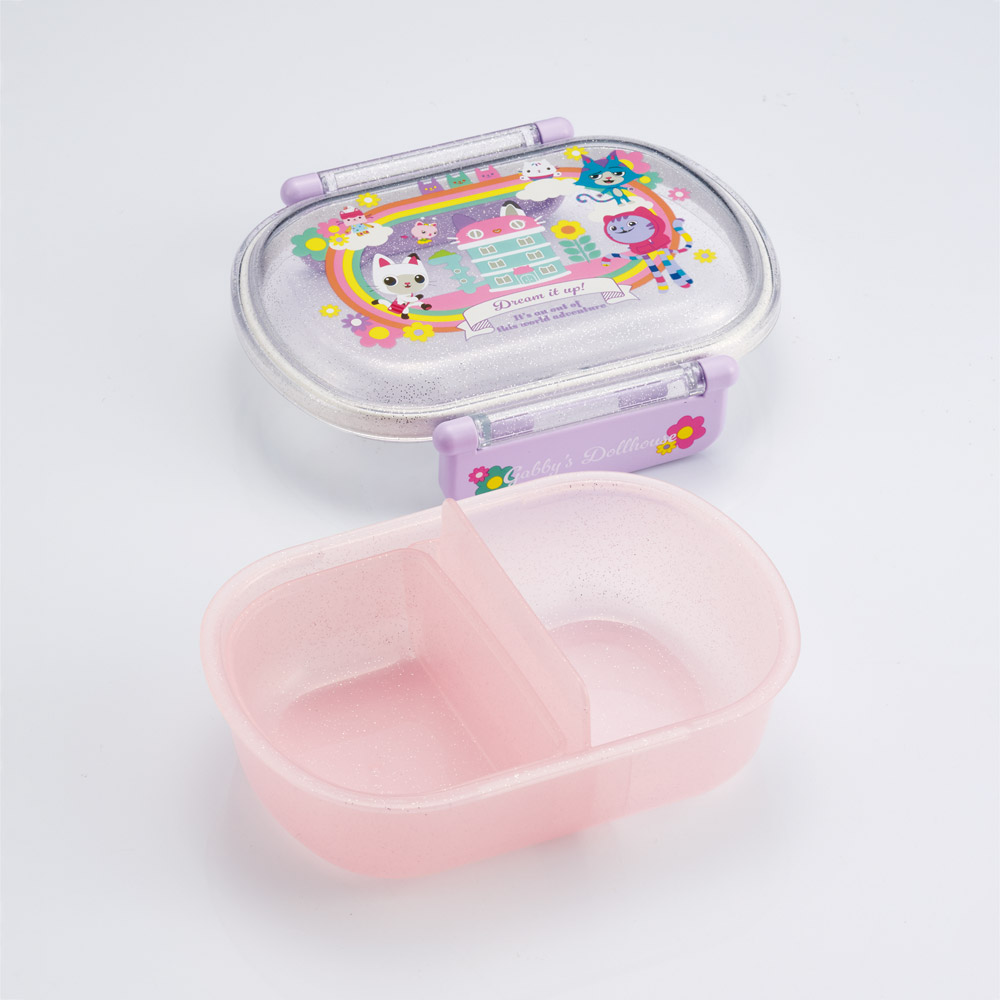 スケーター お弁当箱 子供 360ml 日本製 食洗機対応おかずがつぶれにくいドーム型ふた skater QAF2BA ギャビーのドールハウス 26年 ギャビー 女子【キャラクター 1段 ランチボックス 丸型 かわいい おしゃれ 幼稚園 キッズ】