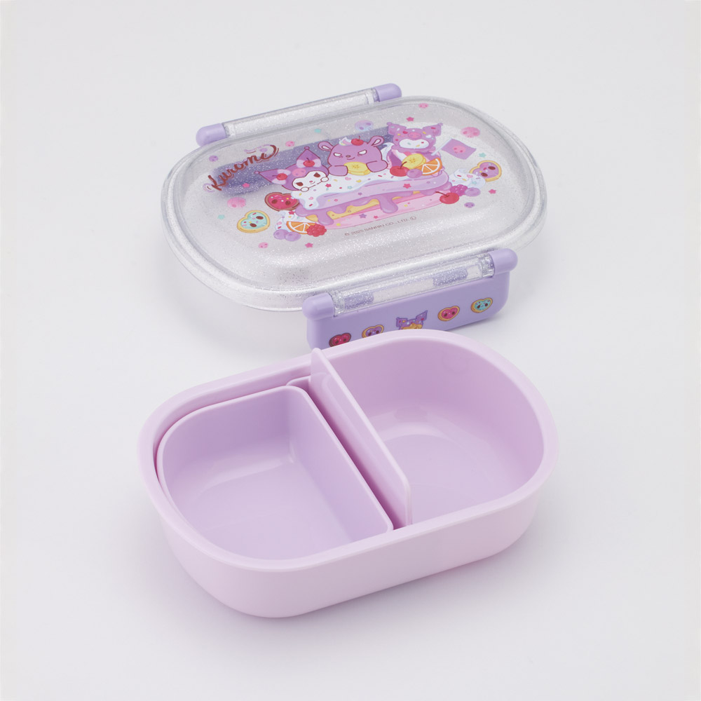 スケーター お弁当箱 一段 レンジ対応 食洗機対応 ランチボックス 360ml 一段弁当箱 丸型 skater QAF2BA クロミ クロミちゃん サンリオ 女の子 女子