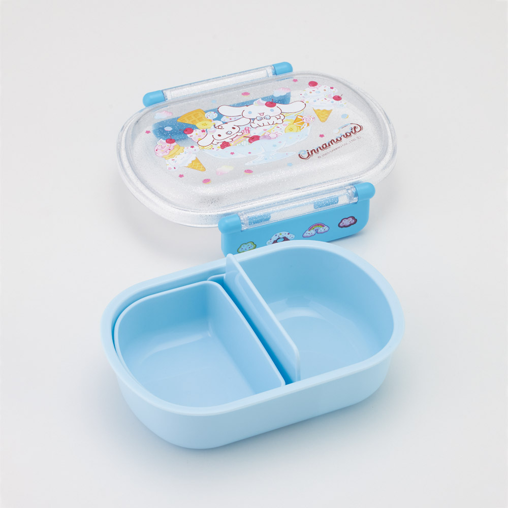 スケーター お弁当箱 一段 レンジ対応 食洗機対応 ランチボックス 360ml 一段弁当箱 丸型 skater QAF2BA シナモロール ファンシースナックスイーツ シナモン サンリオ 女の子 女子