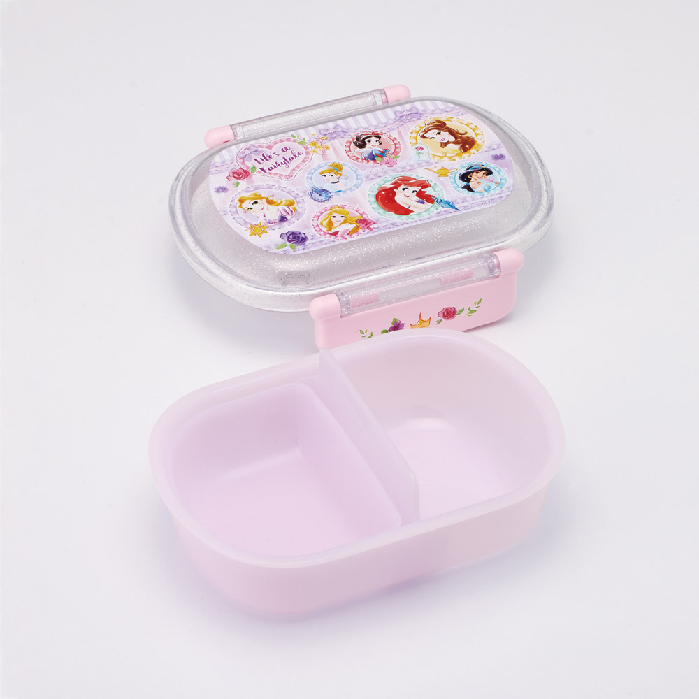 スケーター お弁当箱 一段 レンジ対応 食洗機対応 ランチボックス 360ml 一段弁当箱 丸型 skater QAF2BA ディズニー プリンセス 26年 女の子 女子