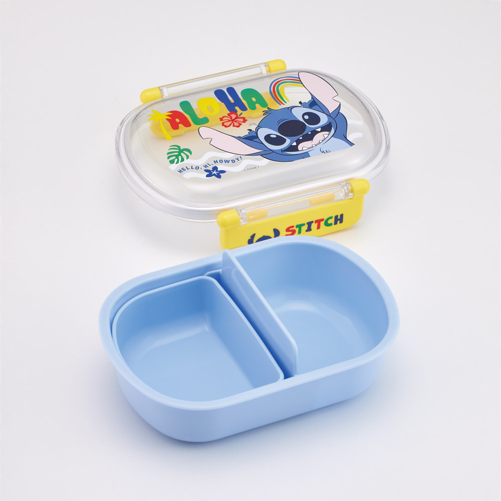 スケーター お弁当箱 子供 360ml 日本製 食洗機対応おかずがつぶれにくいドーム型ふた skater QAF2BA リロ＆スティッチ 26年 スティッチ ディズニー【キャラクター 1段 ランチボックス 丸型 かわいい おしゃれ 幼稚園 キッズ】