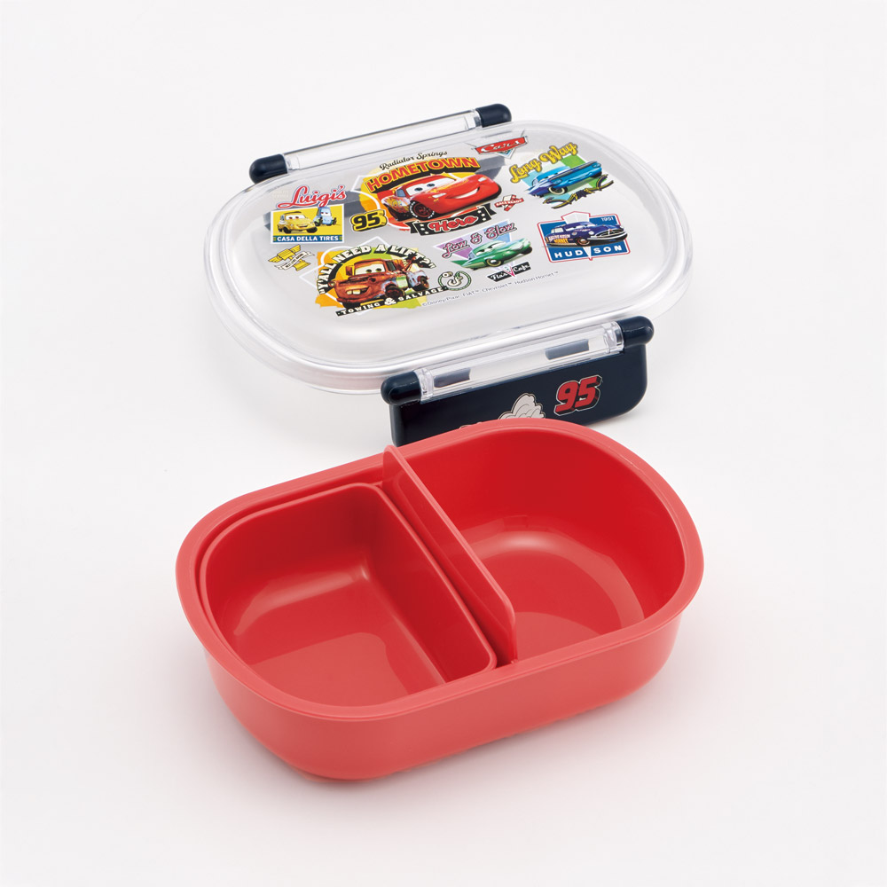 スケーター お弁当箱 子供 360ml 日本製 食洗機対応おかずがつぶれにくいドーム型ふた skater QAF2BA カーズ 26年 Cars ディズニー Disney 男の子 男子【キャラクター 1段 ランチボックス 丸型 可愛い 幼稚園 キッズ】