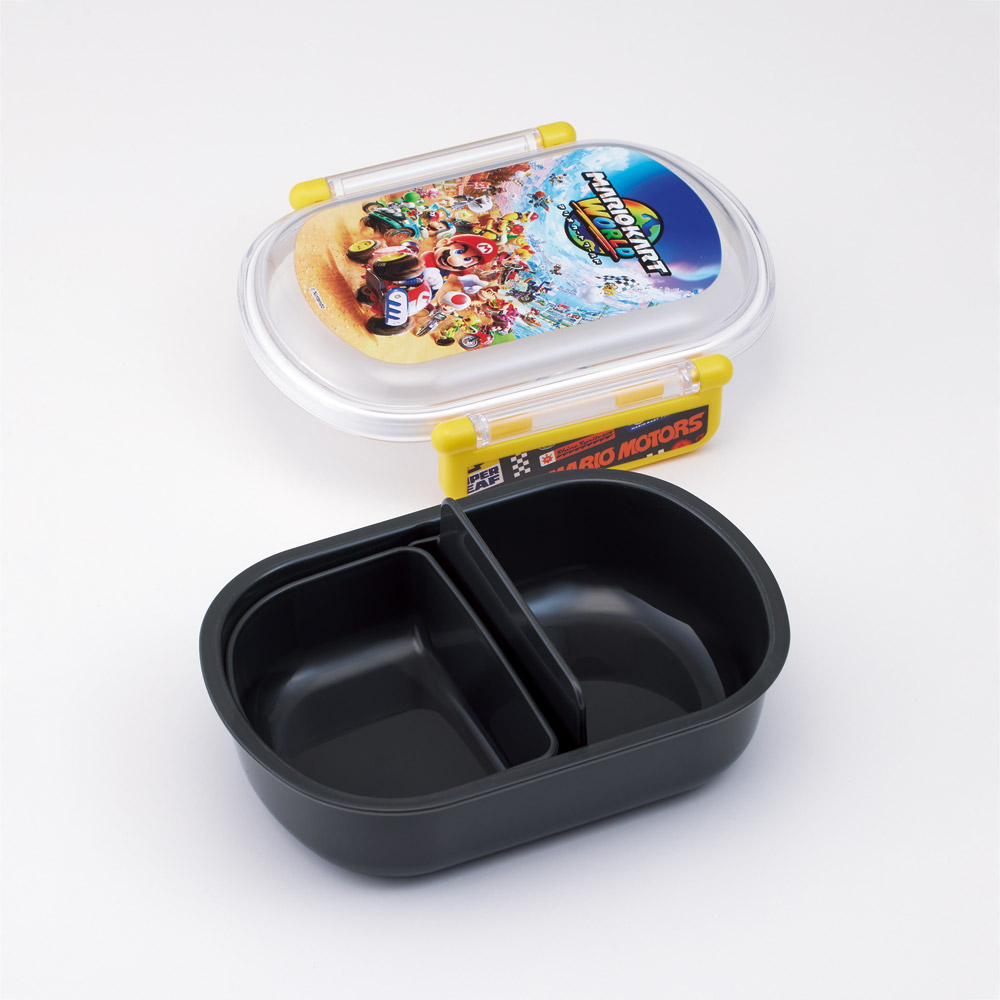 スケーター お弁当箱 子供 360ml 日本製 食洗機対応おかずがつぶれにくいドーム型ふた skater QAF2BA マリオカートワールド マリオ MARIO 男の子 男子 男児【キャラクター 1段 ランチボックス 丸型 可愛い 幼稚園 キッズ】
