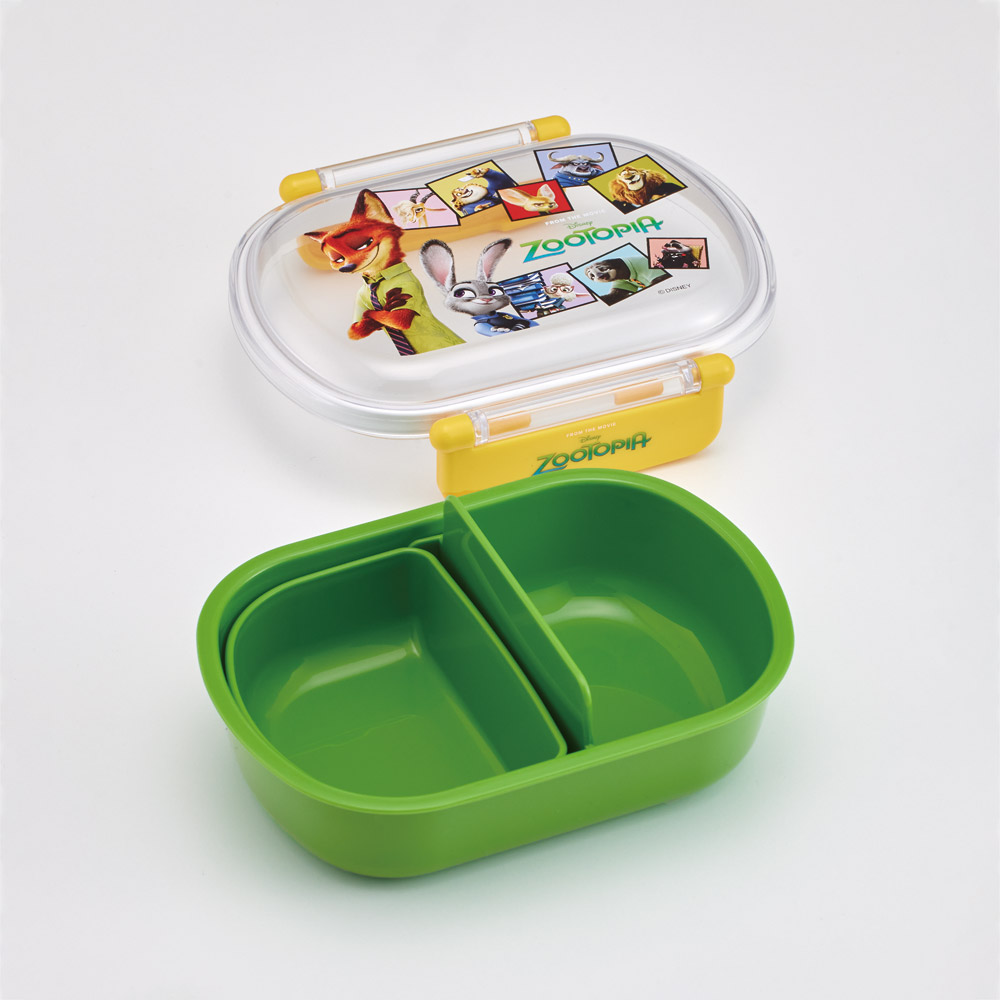 スケーター お弁当箱 一段 レンジ対応 食洗機対応 ランチボックス 360ml 一段弁当箱 丸型 skater QAF2BA ズートピア 26年 ニック ジュディ ディズニー【かわいい 弁当箱 食洗機 おしゃれ レンジ 幼稚園 キッズ】