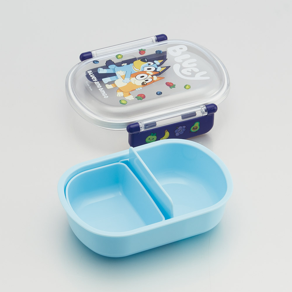 スケーター お弁当箱 子供 360ml 日本製 食洗機対応おかずがつぶれにくいドーム型ふた skater QAF2BA ブルーイ Bluey グッズ ビンゴ キャラクター【キャラクター 1段 ランチボックス 丸型 可愛い 幼稚園 キッズ】