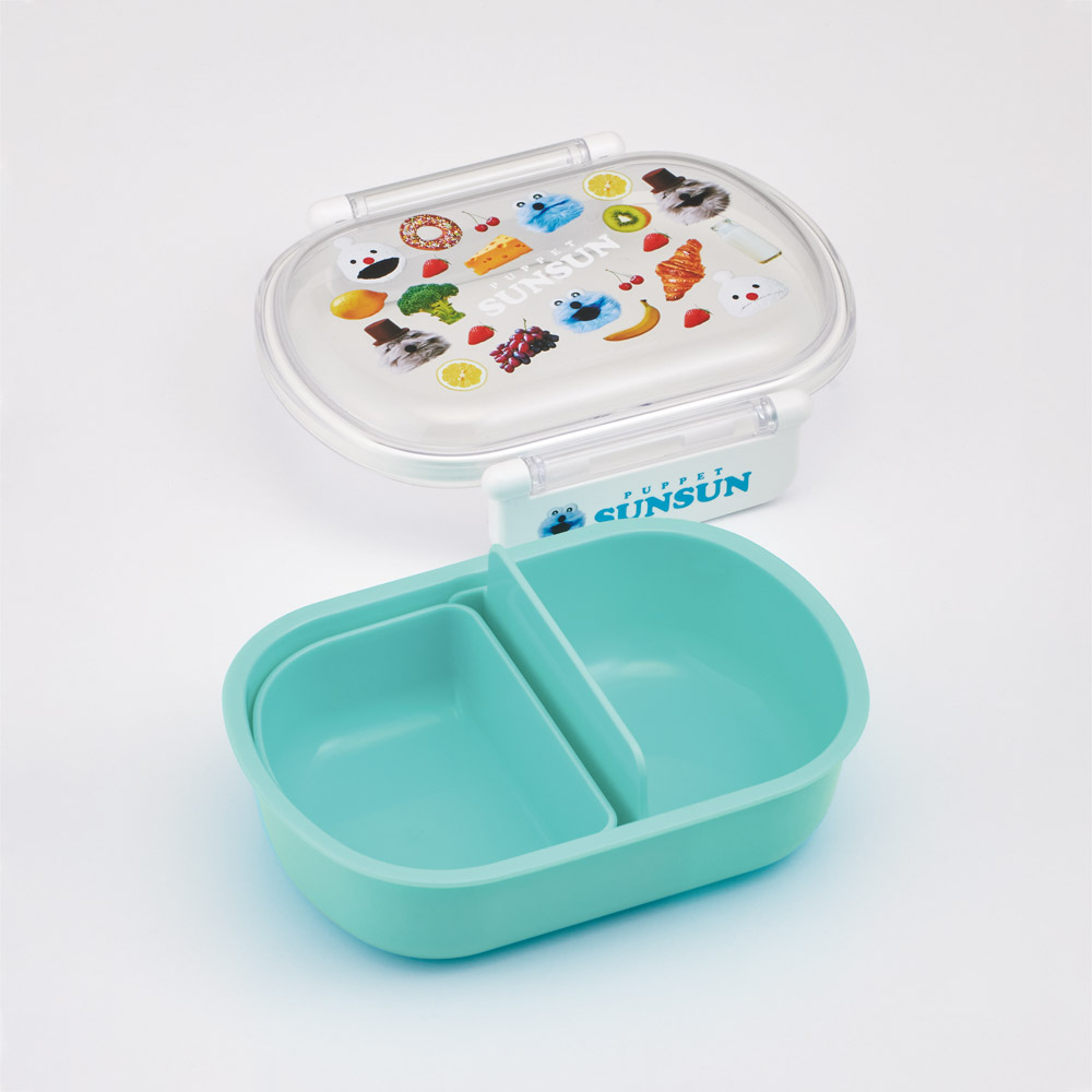 スケーター お弁当箱 子供 360ml 日本製 食洗機対応おかずがつぶれにくいドーム型ふた skater QAF2BA パペットスンスン PUPPET SUNSUN グッズ【キャラクター 1段 ランチボックス 丸型 可愛い 幼稚園 キッズ】