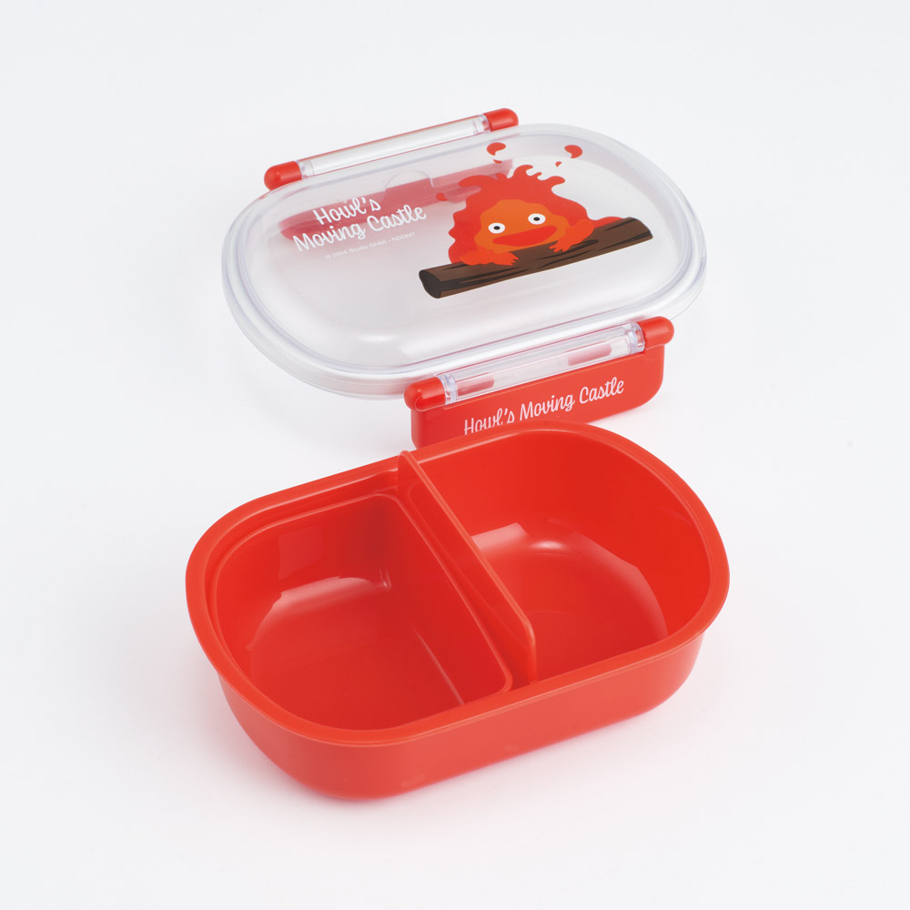スケーター お弁当箱 子供 360ml 日本製 食洗機対応おかずがつぶれにくいドーム型ふた skater QAF2BA ハウルの動く城 カルシファー スタジオジブリ【キャラクター 1段 ランチボックス 丸型 可愛い 幼稚園 キッズ】