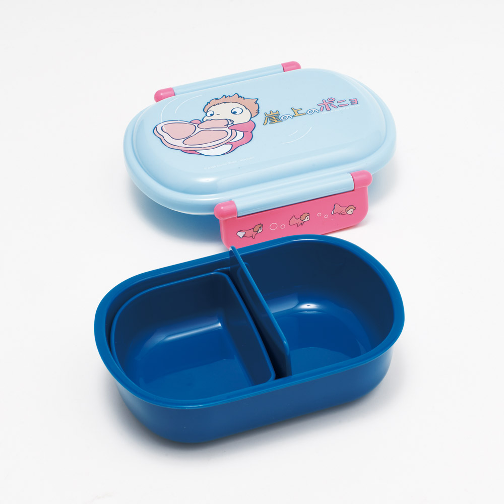 スケーター お弁当箱 子供 360ml 日本製 食洗機対応おかずがつぶれにくいドーム型ふた skater QAF2BA 崖の上のポニョ ポニョ 姉妹 スタジオジブリ【キャラクター 1段 ランチボックス 丸型 可愛い 幼稚園 キッズ】