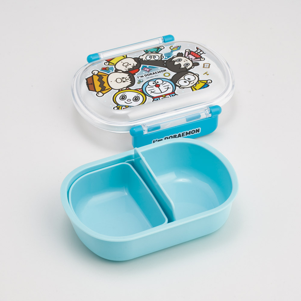 スケーター お弁当箱 子供 360ml 日本製 食洗機対応おかずがつぶれにくいドーム型ふた skater QAF2BA ドラえもん どらえもん 男の子 女の子 男子 女子【キャラクター 1段 ランチボックス 丸型 可愛い 幼稚園 キッズ】
