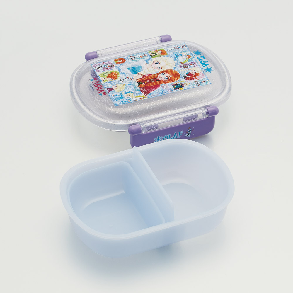 抗菌おかずがつぶれにくい ふわっとフタお弁当箱 1段/360ml アナと雪の女王×中川翔子/QAF2BAAG_4973307709555