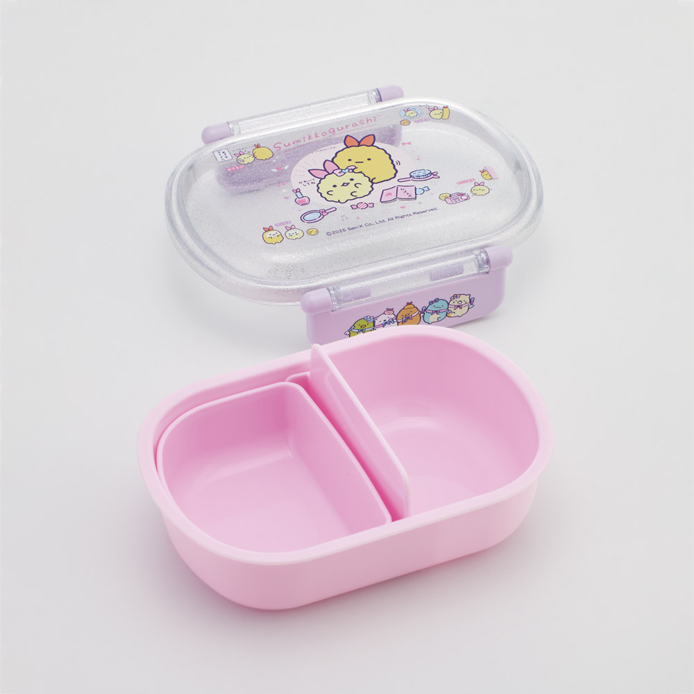 スケーター お弁当箱 一段 レンジ対応 食洗機対応 ランチボックス 360ml 一段弁当箱 丸型 skater QAF2BAAG すみっコぐらし すみっこ ぐらし えびてんのしっぽ