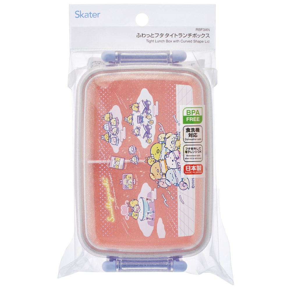 お弁当箱 子供用 450ml 食洗機対応 日本製 おかずがつぶれにくいドーム型ふた RBF3AN すみっコぐらし 夢みるしっぽず