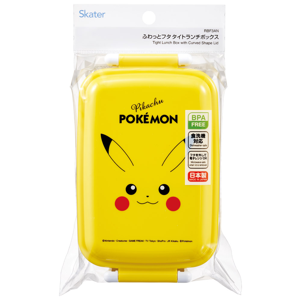 スケーター お弁当箱 一段 450ml かわいい キャラクター 食洗機対応 子供 キッズ 仕切り skater RBF3AN ポケットモンスター ポケモン ピカチュウ フェイス 25年【弁当箱 ランチボックス 小学生 幼稚園 食洗機 幼児】