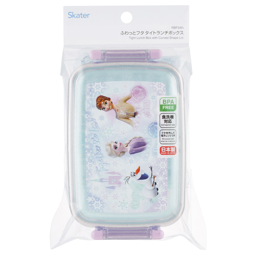 スケーター お弁当箱 子供用 450ml 食洗機対応 日本製 おかずがつぶれにくいドーム型ふた skater RBF3AN アナと雪の女王 26年 アナ雪 ディズニー 女子【キャラクター 1段 ランチボックス 角型 かわいい おしゃれ 幼稚園 キッズ】