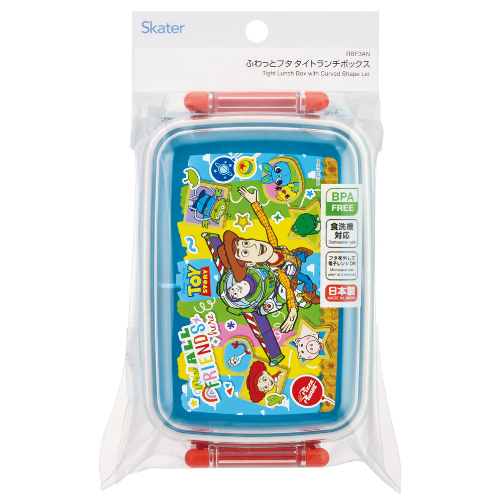 スケーター お弁当箱 子供用 450ml 食洗機対応 日本製 おかずがつぶれにくいドーム型ふた skater RBF3AN トイストーリー 26年 トイ・ストーリー 男の子 女の子【キャラクター 1段 ランチボックス 角型 可愛い 幼稚園 キッズ】