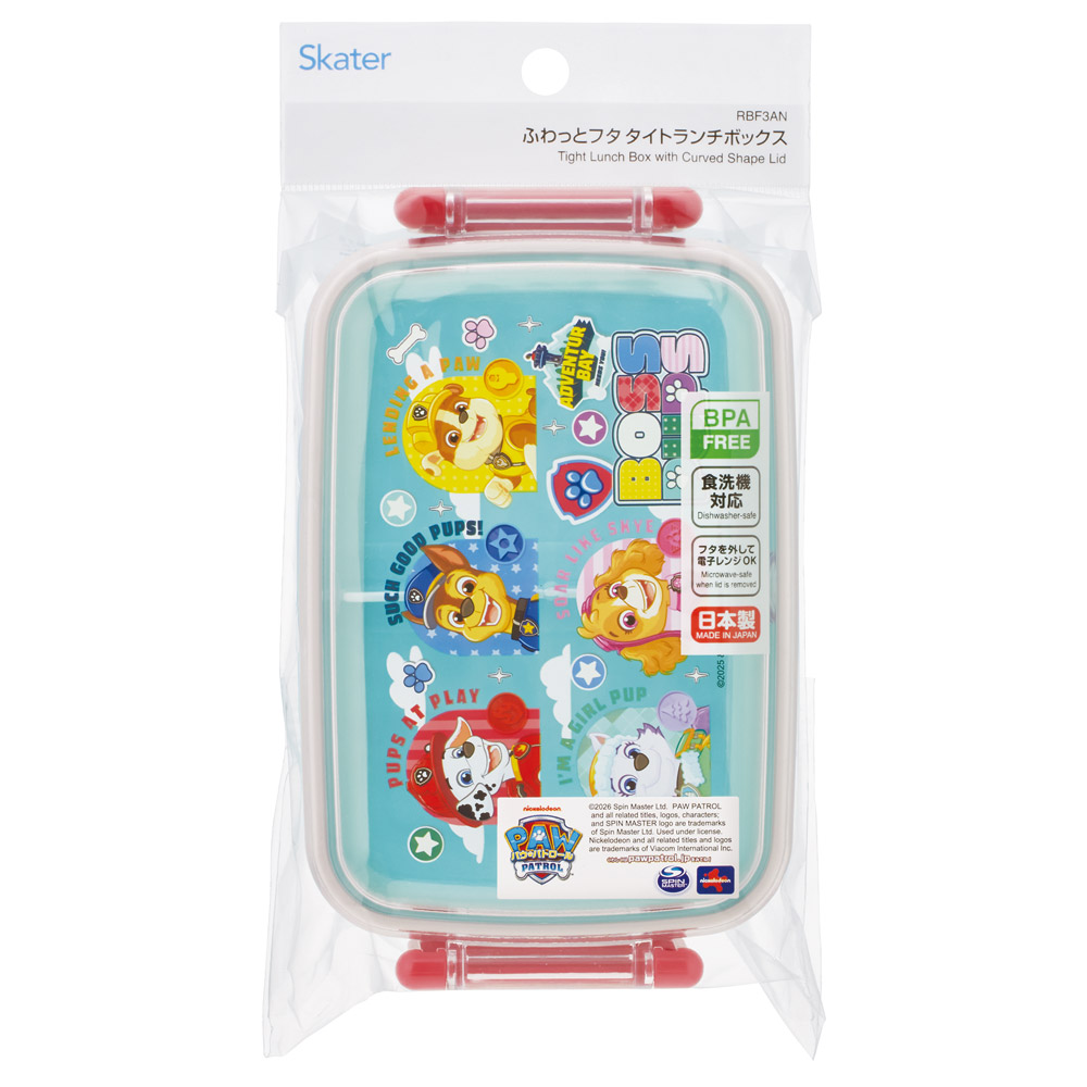 スケーター お弁当箱 一段 450ml かわいい キャラクター 食洗機対応 子供 キッズ 仕切り skater RBF3AN パウ パトロール 26年 パウパト 男の子 男子 男児【弁当箱 ランチボックス 小学生 幼稚園 食洗機 幼児】