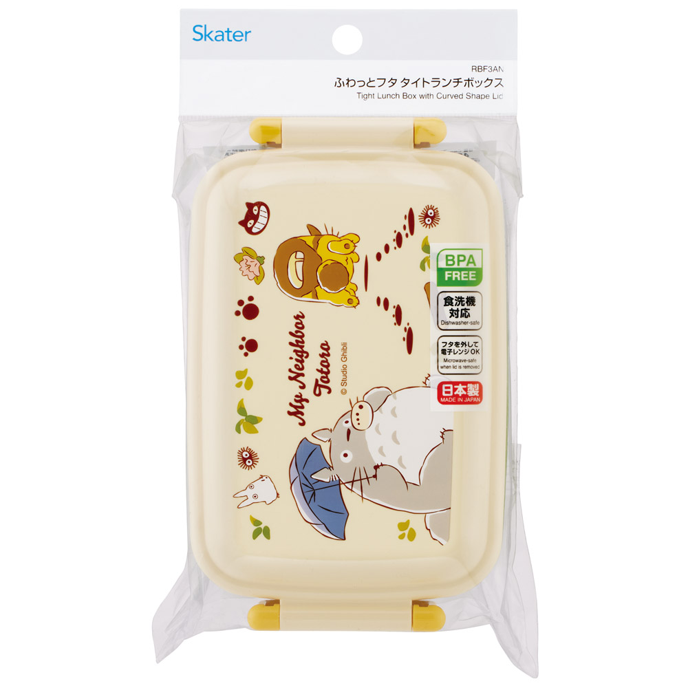 スケーター お弁当箱 子供用 450ml 食洗機対応 日本製 おかずがつぶれにくいドーム型ふた skater RBF3AN となりのトトロ ネコバス totoro スタジオジブリ【キャラクター 1段 ランチボックス 角型 可愛い キッズ】