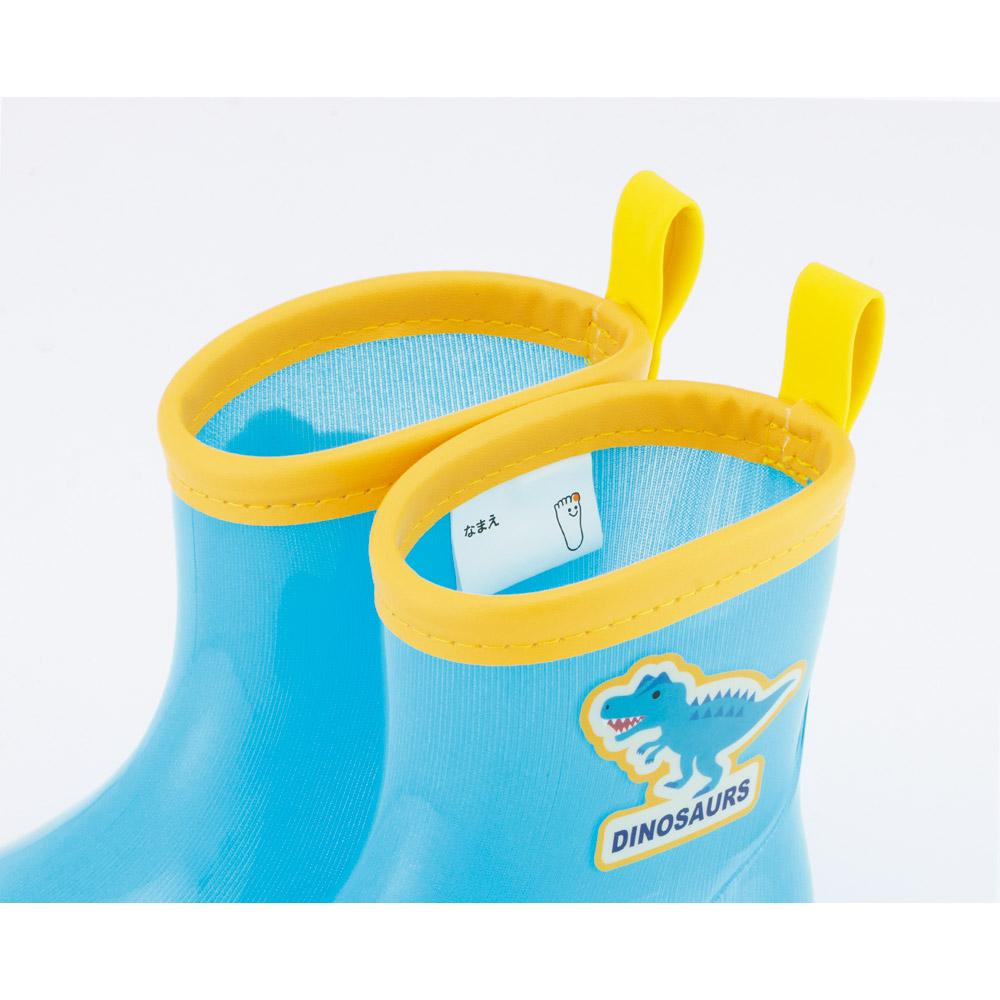 スケーター 長靴 キッズ 子供 14cm おしゃれ キャラクター レインブーツ ローカット skater RIBT14 アロサウルス ディノサウルス 恐竜 ダイナソー 男の子【2歳 3歳 反射テープ付き ながぐつ 雨具 雨の日 プレゼント 誕生日】