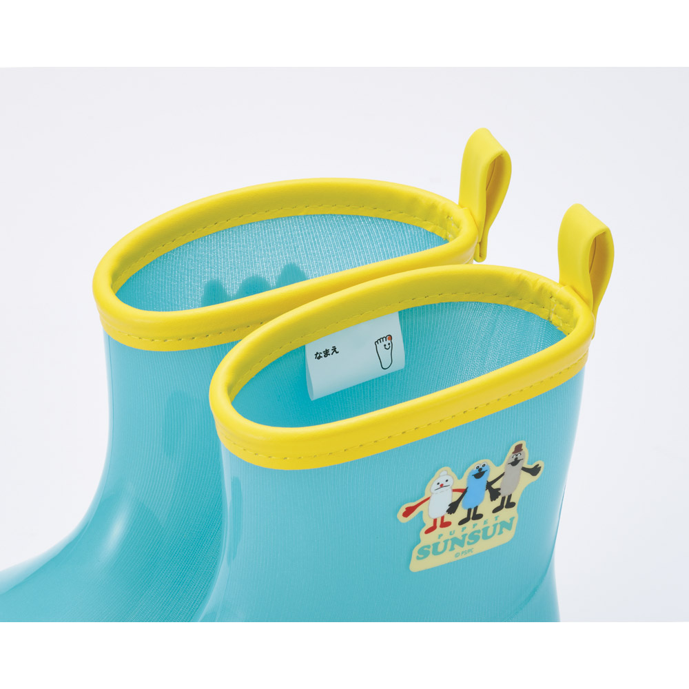 スケーター 長靴 キッズ 子供 18cm かわいい レインブーツ 歩きやすい 幼稚園 キャラクター skater RIBT18 パペットスンスン PUPPET SUNSUN グッズ【18センチ 18 保育園 子ども 幼児 反射テープ 雨靴】