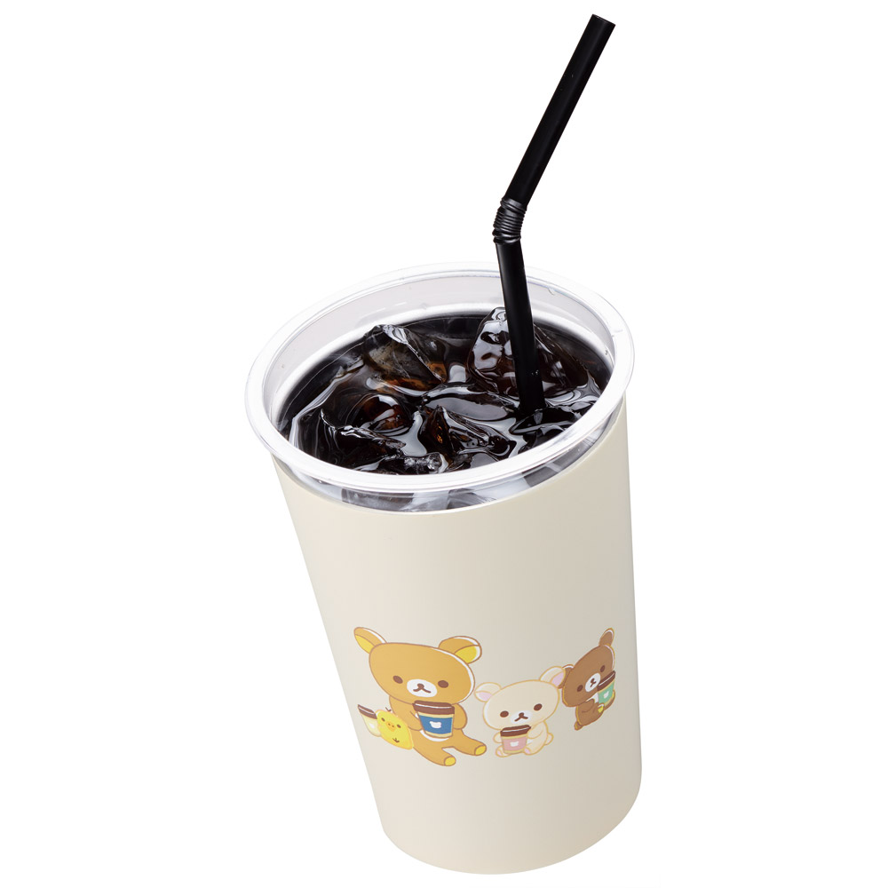 スケーター ステンレスタンブラー キャラクター コンビニ タンブラー ステンレス 400ml 保温 skater STCV2 リラックマ Rilakkuma 女の子 女性 レディース【おしゃれ かわいい マグカップ コーヒーマグ コップ】