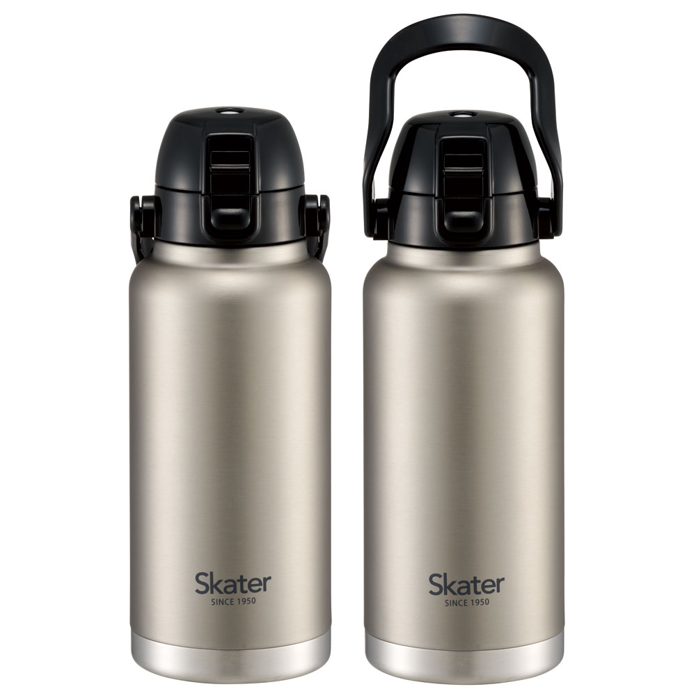 ハンドル付ワンプッシュダイレクトボトル 1000ml シルバー/STD10H_4973307596742