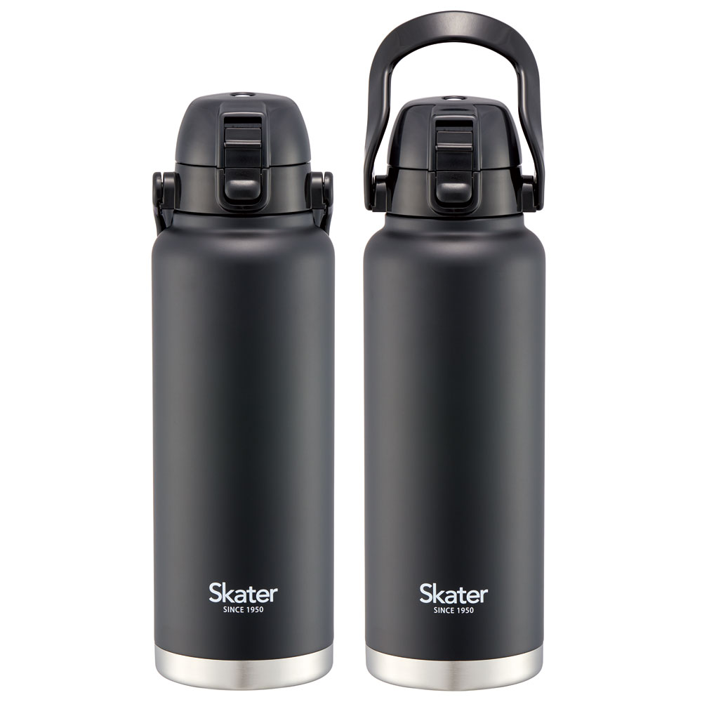 ハンドル付ワンプッシュダイレクトボトル 1200ml ブラック／STD12H_4973307596759