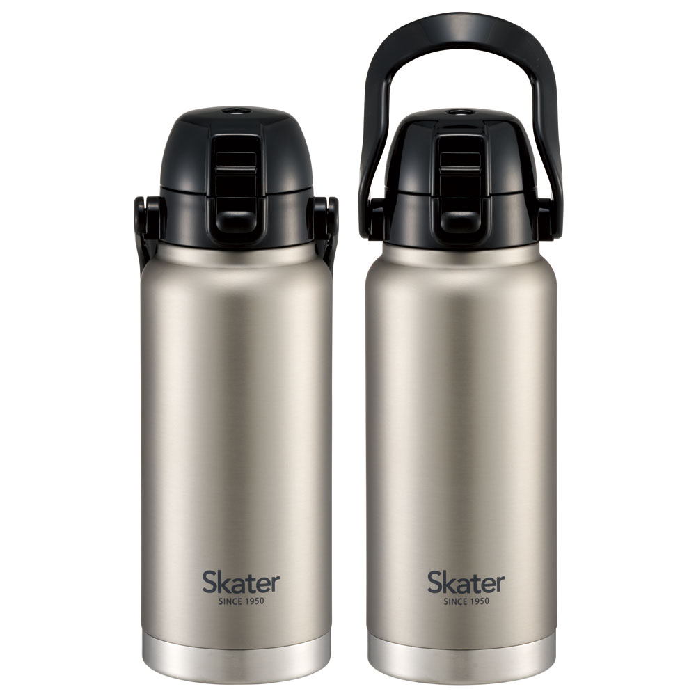 ハンドル付ワンプッシュダイレクトボトル 800ml シルバー/STD8H_4973307596728