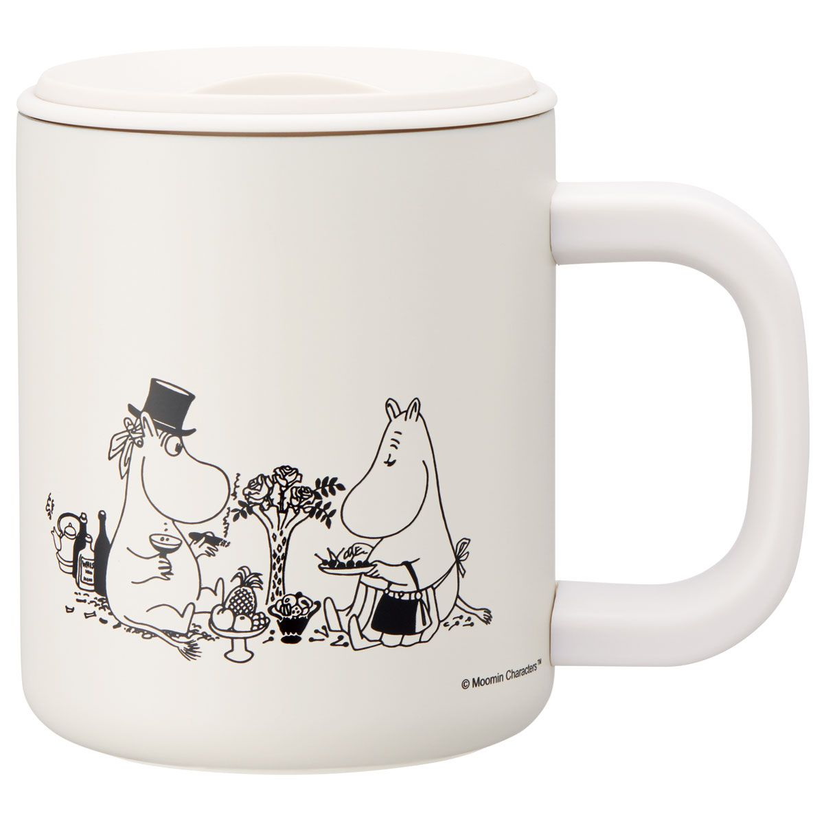 スケーター フタ付き ステンレス マグ カップ コップ 330ml 保温 保冷 skater STMG4N ムーミン (A) Moomin リトルミイ 女性【持ち手付き 断熱 真空 ステンマグ スライド 飲み口 フタ付きコップ】