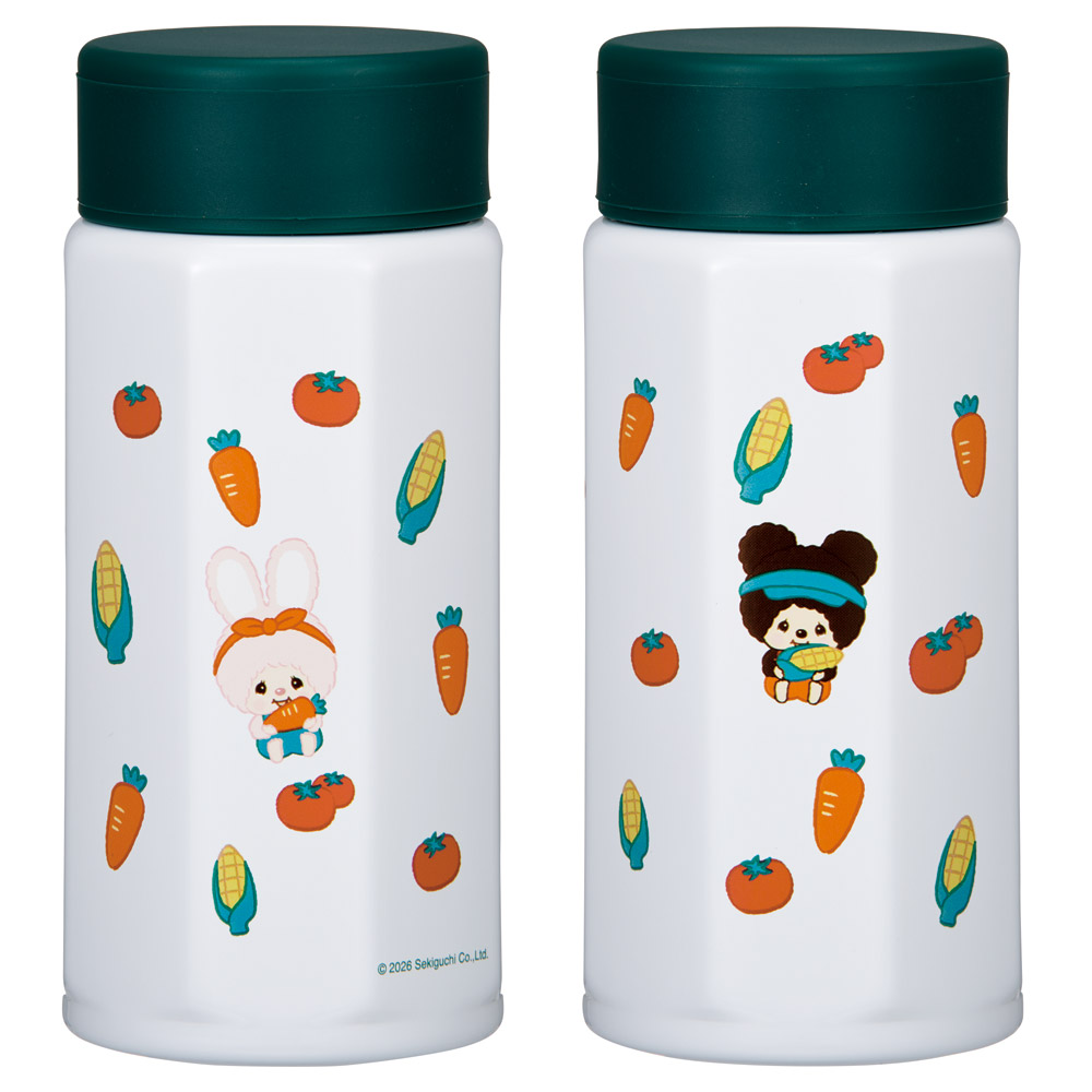 スケーター 八角形 ステンレス マグボトル 水筒 350ml 保冷 保温 直飲み 大人 キャラクター skater STO4 モンチッチ グッズ【ステンレスボトル マグ ボトル 350 ミニ かわいい】