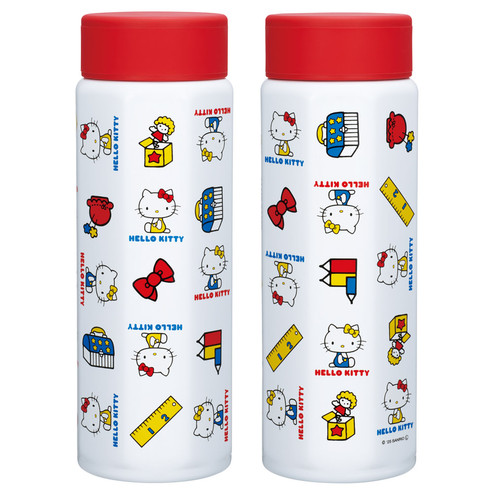 スケーター 水筒 500ml ステンレス 保冷 保温 直飲み 八角形 マグボトル 大人 キャラクター skater STO5 キティ ハローキティ キティちゃん サンリオ 女の子【ステンレスボトル マグ ボトル 500 子供 かわいい】