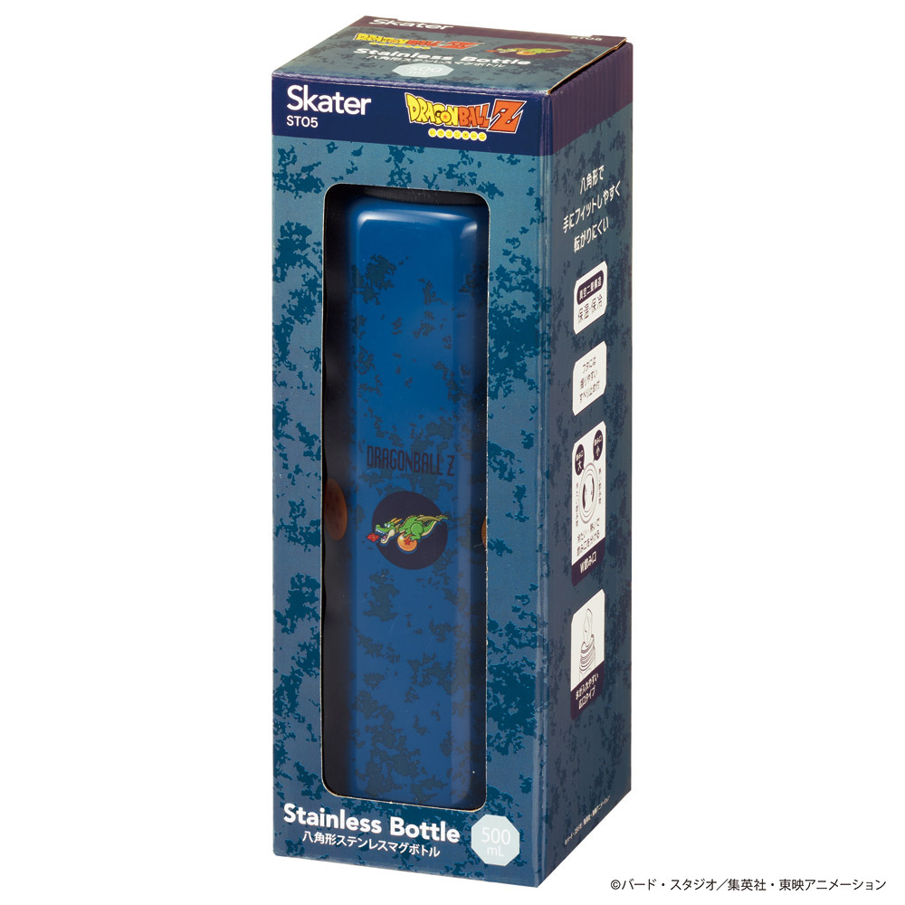 スケーター 水筒 500ml ステンレス 保冷 保温 直飲み 八角形 マグボトル 大人 キャラクター skater STO5 ドラゴンボール Z DB 男の子 男子【ステンレスボトル マグ ボトル 500 子供 かわいい】