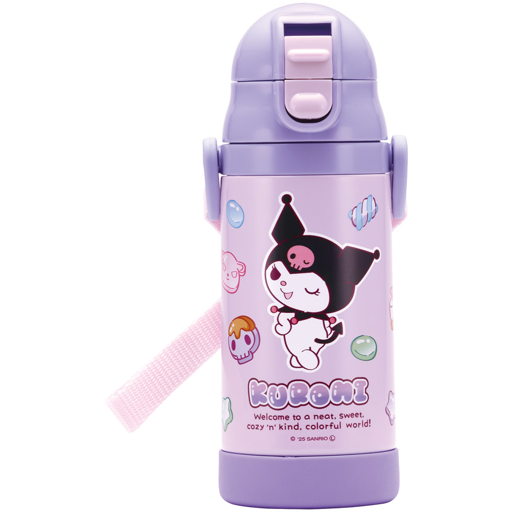 スケーター 保冷 ステンレス ストローマグ 350ml ベビーマグ ベビー 水筒 赤ちゃん マグ skater STWM3N クロミ クロミちゃん サンリオ 女の子 女子【トレーニングマグ 子供 ワンプッシュ かわいい ギフト】