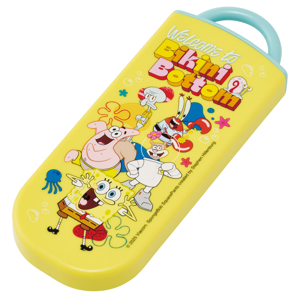 【メール便対象品】 スケーター 箸 スプーン フォーク セット 子供 お弁当 日本製 カトラリーセット skater TACC2 スポンジ・ボブ グッズ キャラクター SpongeBob【キャラクター トリオセット 食洗機 対応 弁当箱 スプーンセット お箸】