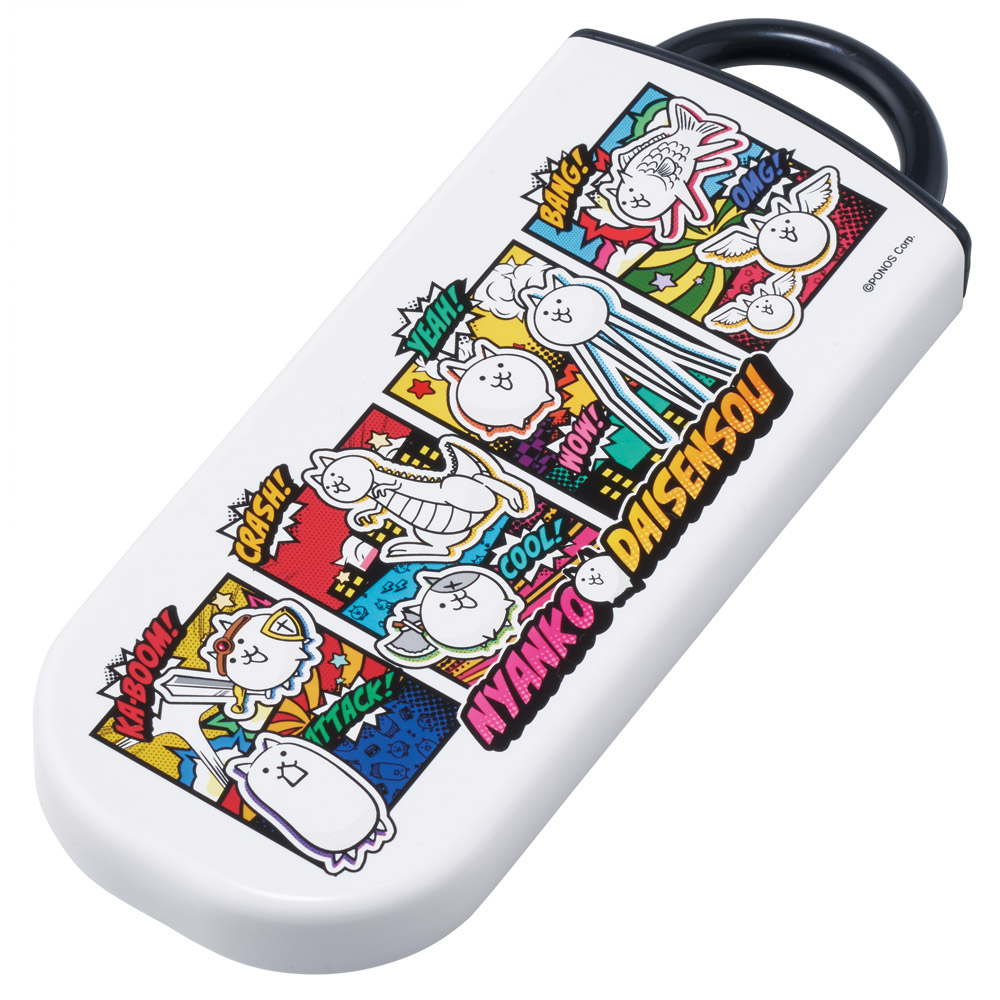 【メール便対象品】 スケーター 箸 スプーン フォーク セット 子供 お弁当 日本製 カトラリーセット skater TACC2 にゃんこ大戦争 26年 にゃんこ 男の子 女の子 男子【キャラクター トリオセット 食洗機 対応 弁当箱 スプーンセット お箸】