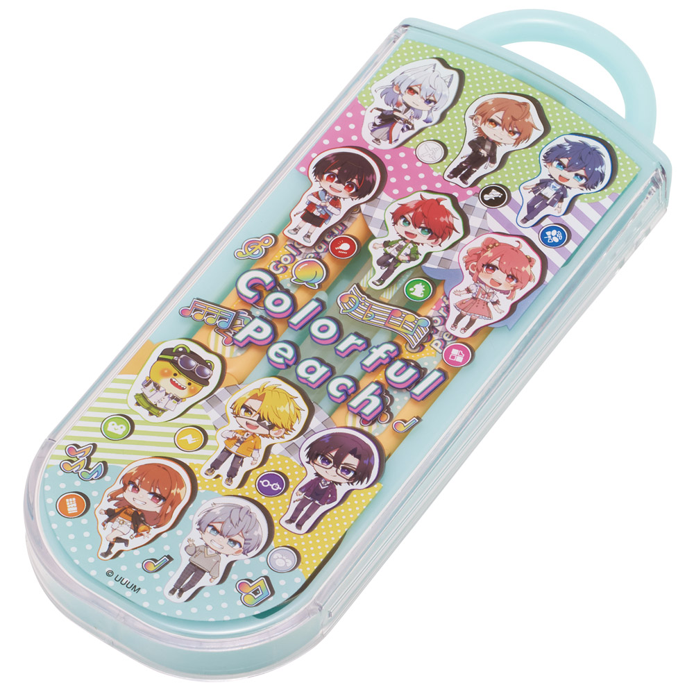 【メール便対象品】 スケーター 箸 スプーン フォーク セット 子供 お弁当 日本製 カトラリーセット skater TACC2 カラフルピーチ 26年 からふるピーチ 女の子 男の子【キャラクター トリオセット 食洗機 対応 弁当箱 スプーンセット お箸】