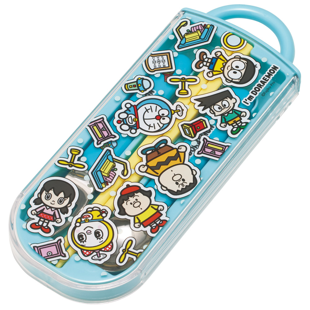 スケーター 箸 スプーン フォーク セット 子供 お弁当 カトラリーセット skater TACC2 ドラえもん どらえもん 男の子 女の子 男子 女子【キャラクター トリオセット 食洗機 対応 スプーンセット】