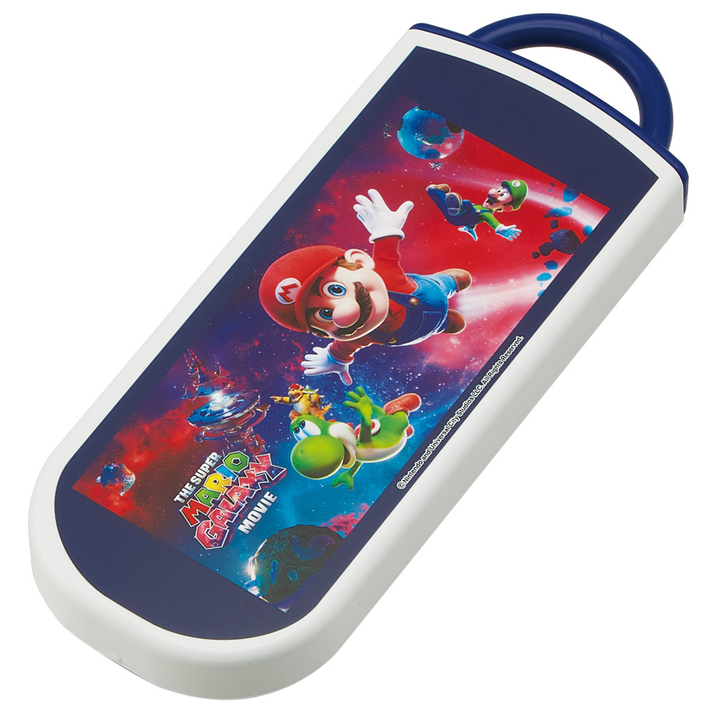スケーター 箸 スプーン フォーク セット 子供 お弁当 カトラリーセット skater TACC2 ザ・スーパーマリオギャラクシー・ムービー マリオ 映画【キャラクター トリオセット 食洗機 対応 スプーンセット】