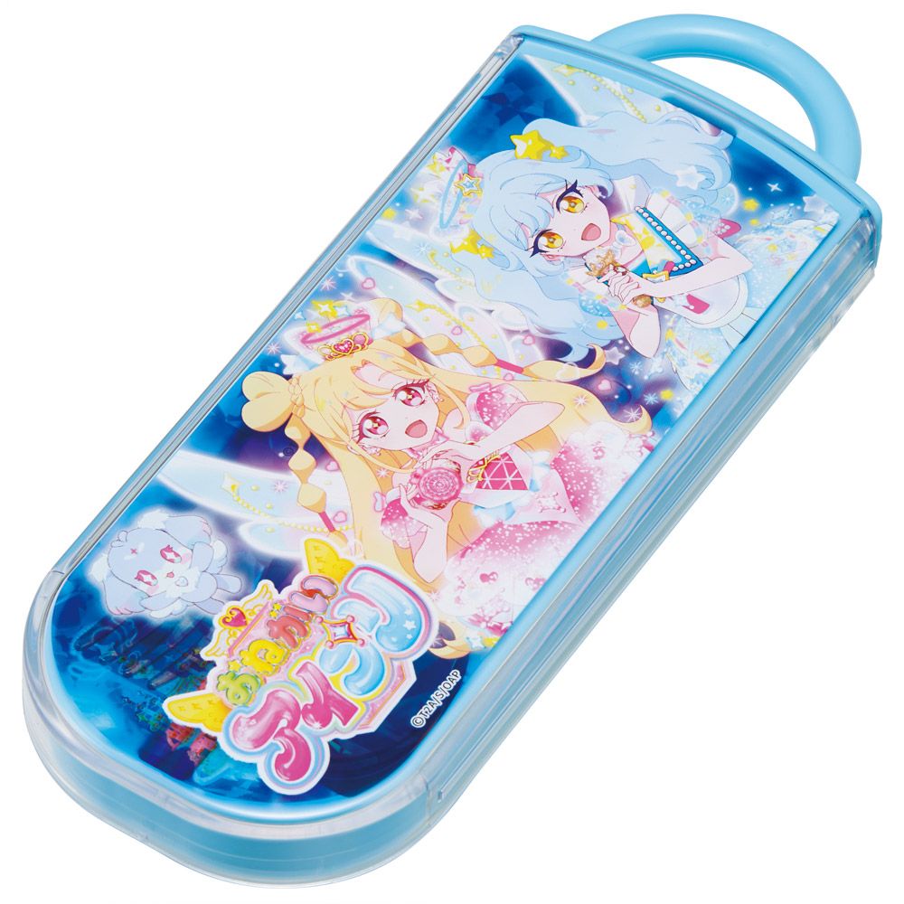スケーター 箸 スプーン フォーク セット 子供 お弁当 カトラリーセット skater TACC2 おねがいアイプリ アイプリ グッズ【キャラクター トリオセット 食洗機 対応 スプーンセット】